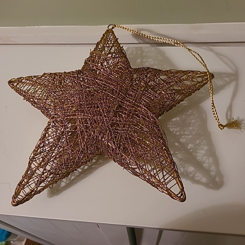 Gold Glitter Star